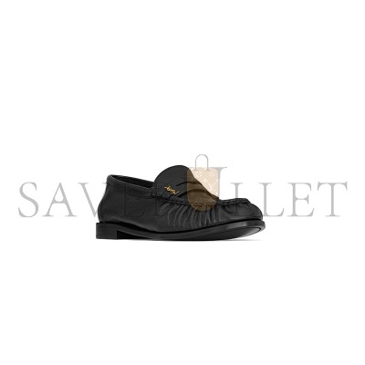 YSL LE LOAFER SUPPLE IN SHINY LEATHER 775867AA00K1000